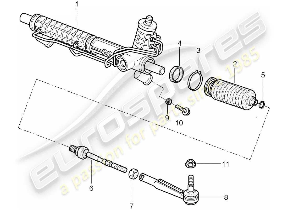 a part diagram from the porsche cayman parts catalogue