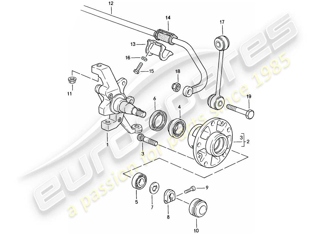 a part diagram from the porsche 928 parts catalogue