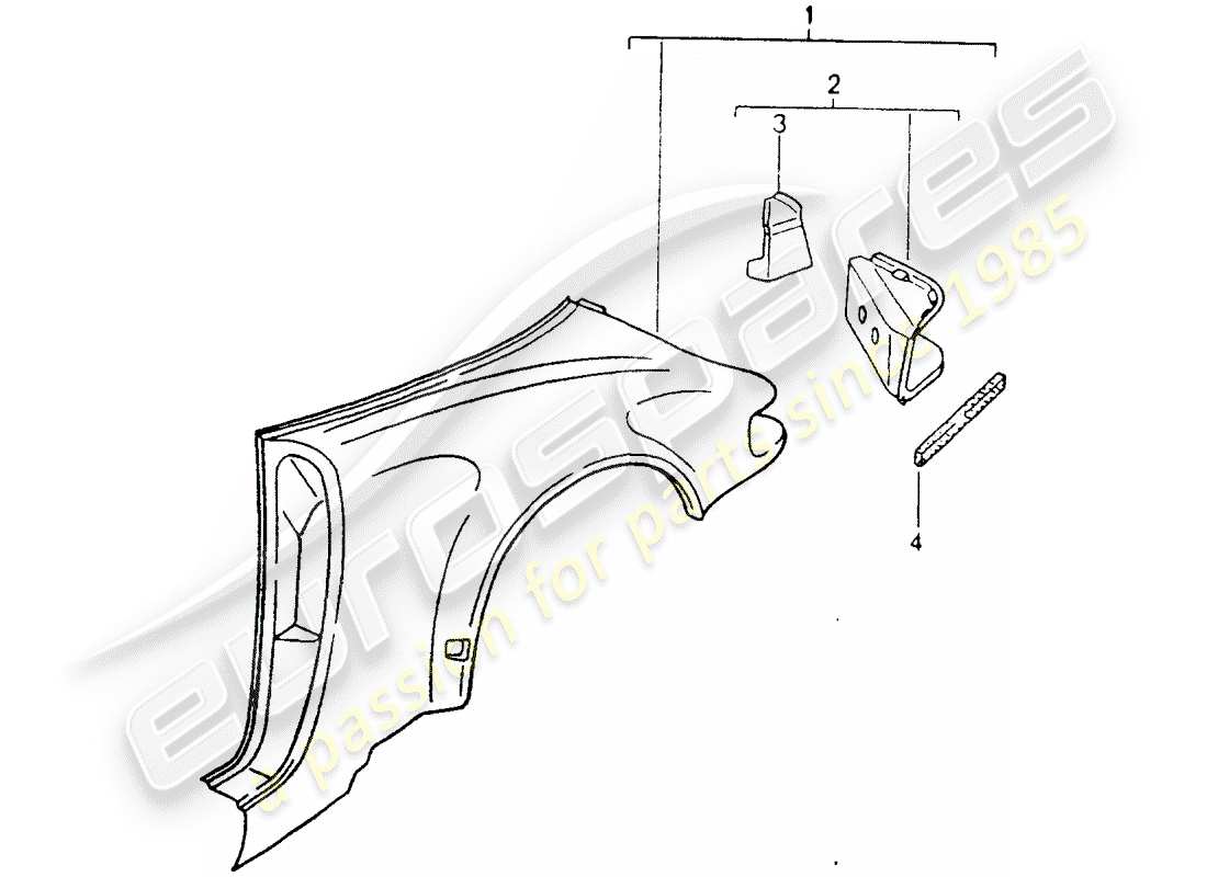 a part diagram from the porsche 964 parts catalogue