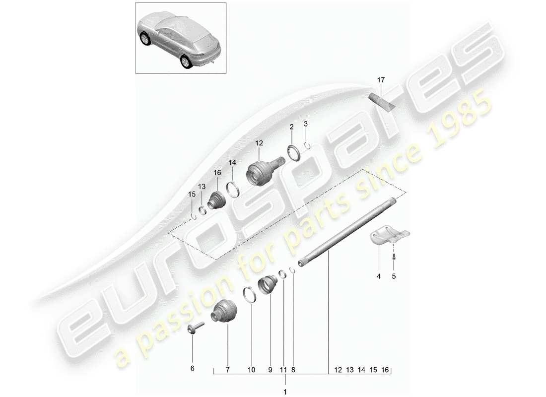 part diagram containing part number 95b501203k