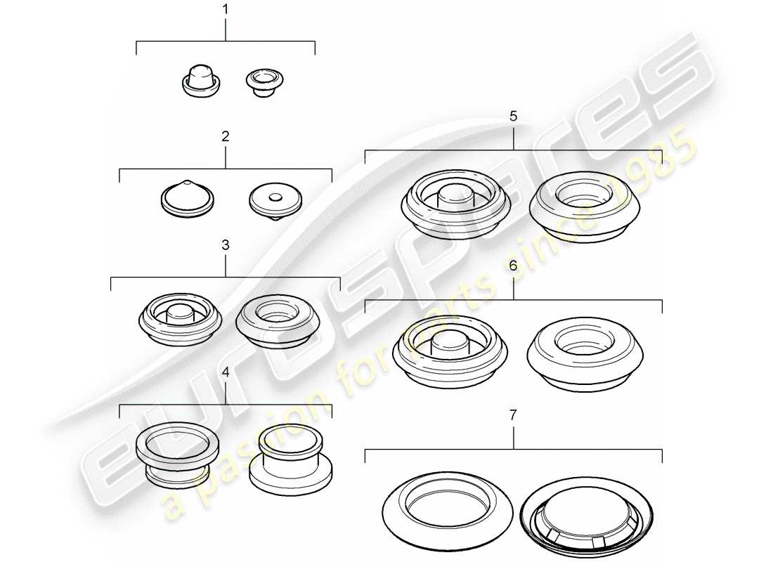 a part diagram from the porsche boxster 987 (2010) parts catalogue