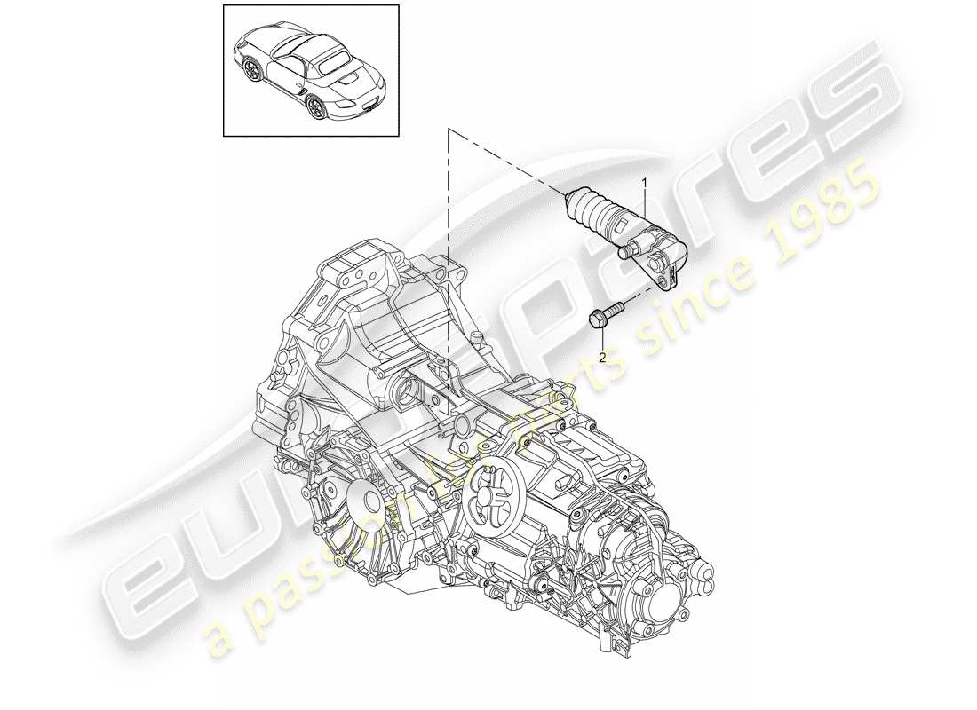 a part diagram from the porsche boxster parts catalogue