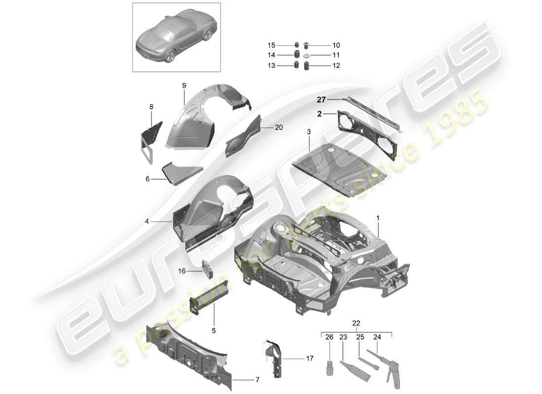 part diagram containing part number 98150165100