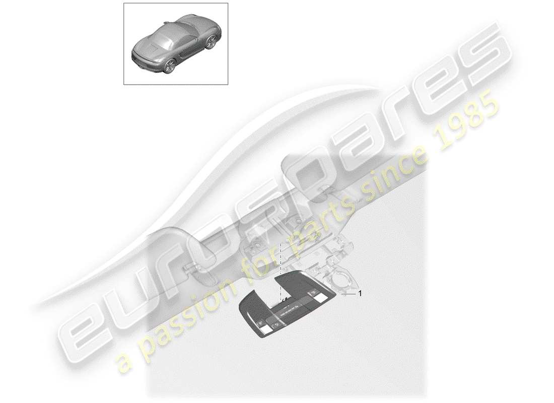 a part diagram from the porsche boxster parts catalogue