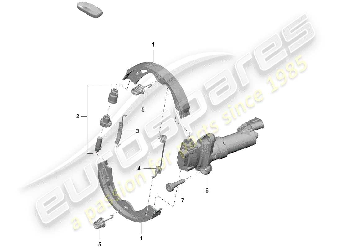 a part diagram from the porsche 992 parts catalogue