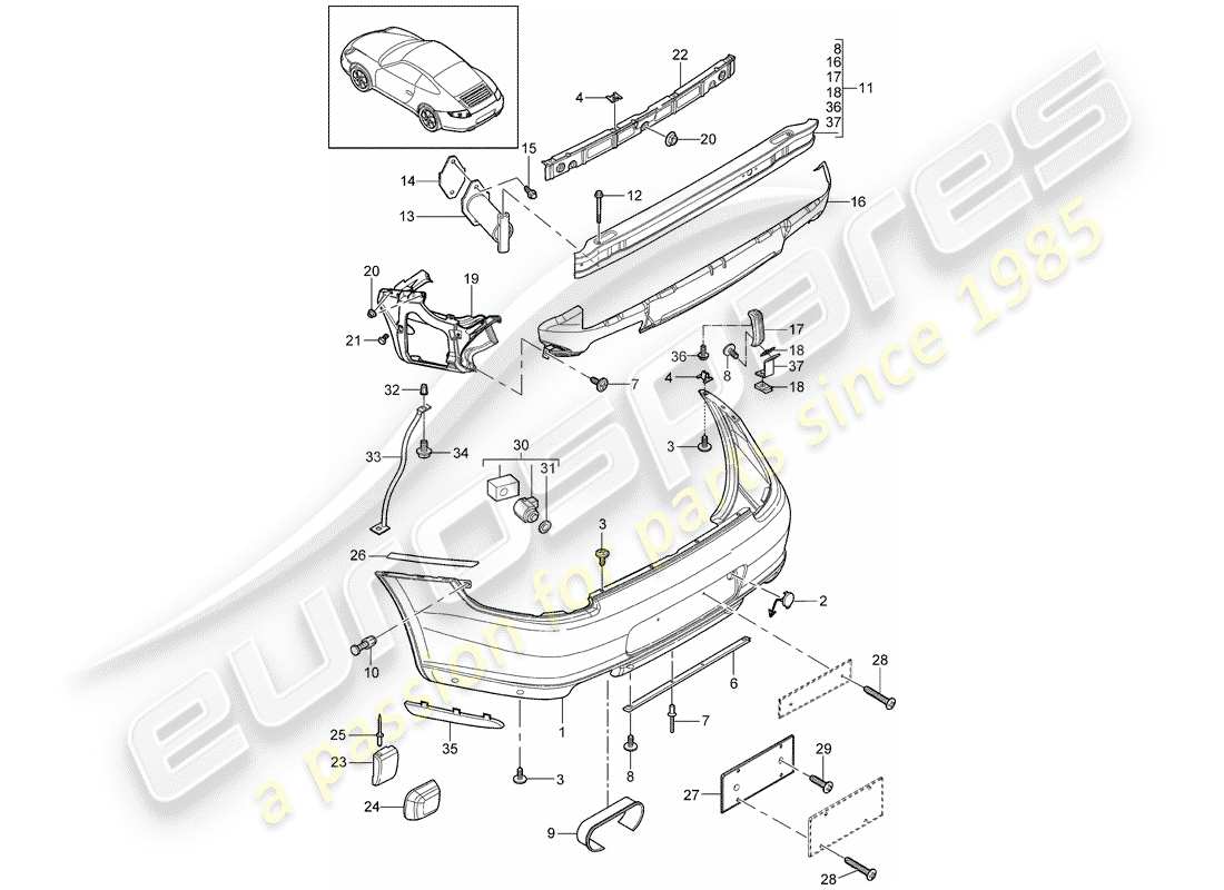 part diagram containing part number 99750591106