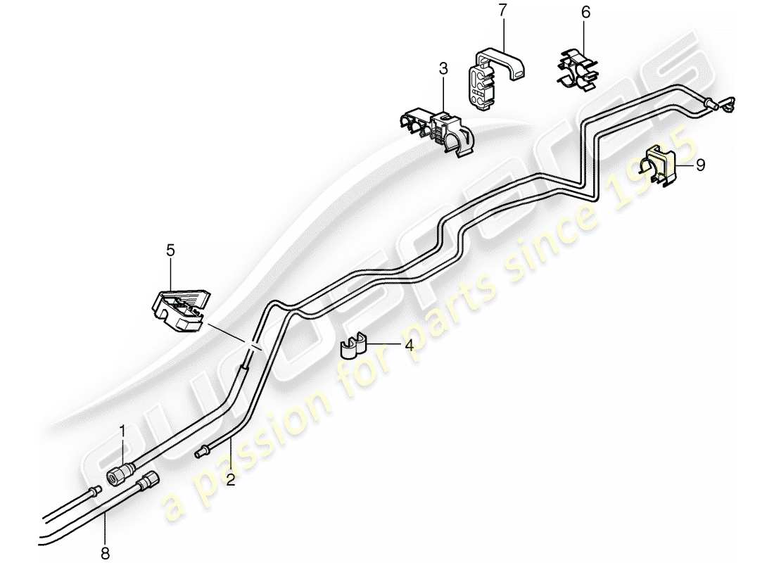 a part diagram from the porsche 997 gt3 (2009) parts catalogue