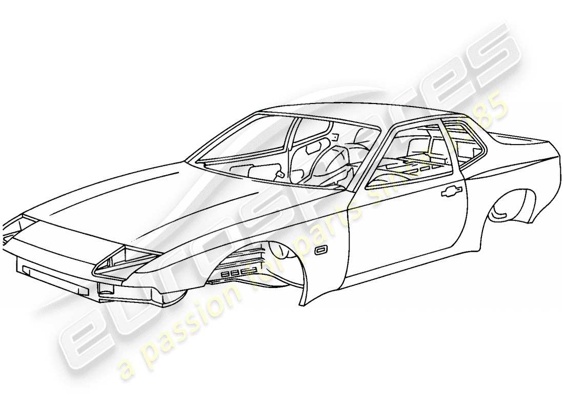 a part diagram from the porsche 944 parts catalogue