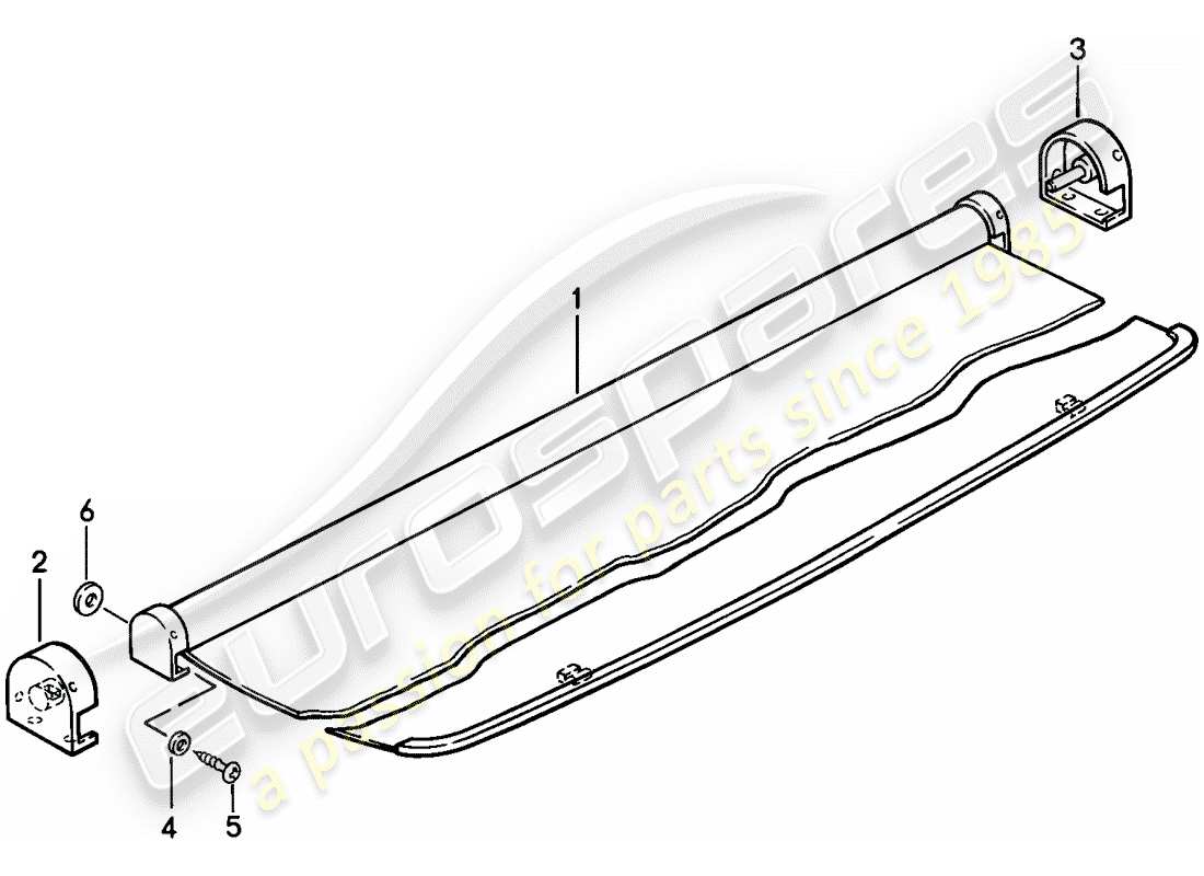 a part diagram from the porsche 944 parts catalogue