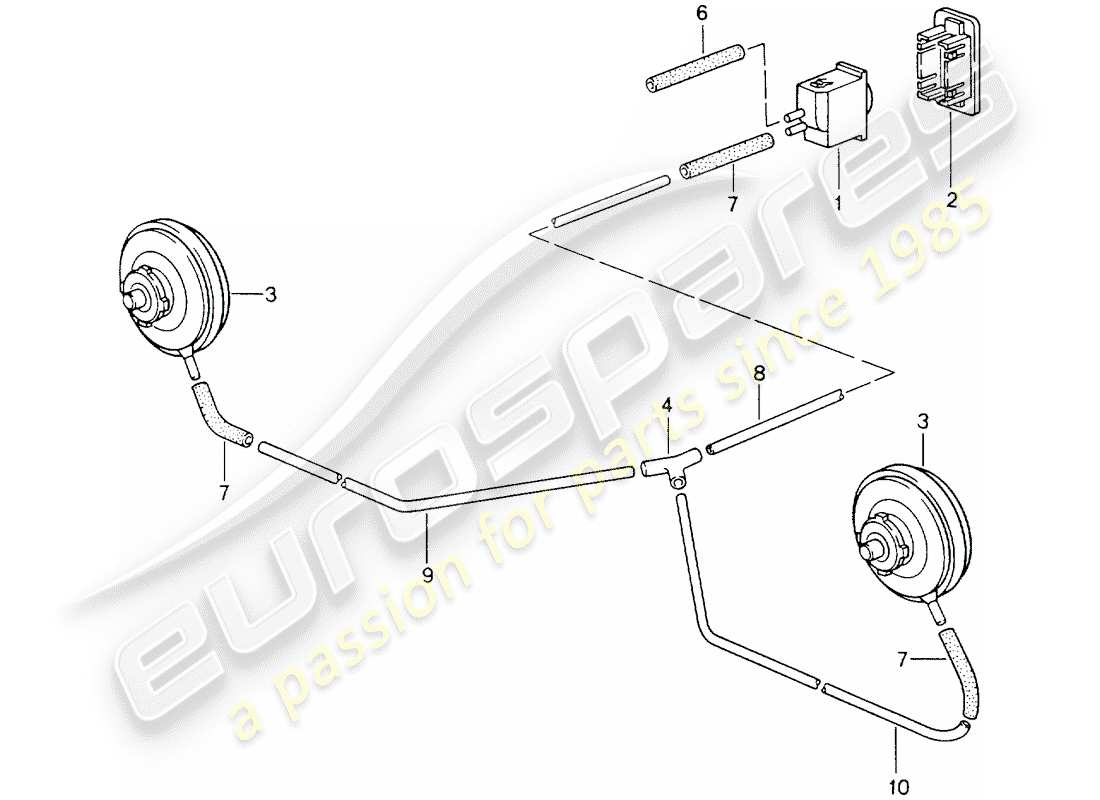 a part diagram from the porsche 964 parts catalogue