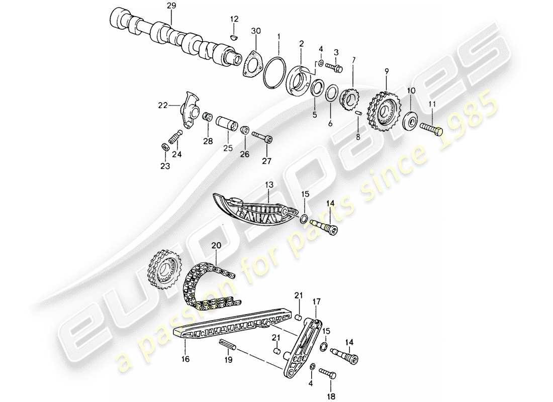 a part diagram from the porsche 964 parts catalogue