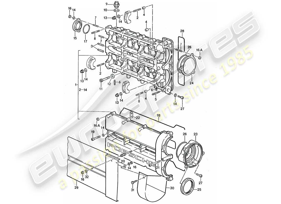 a part diagram from the porsche 959 (1988) parts catalogue