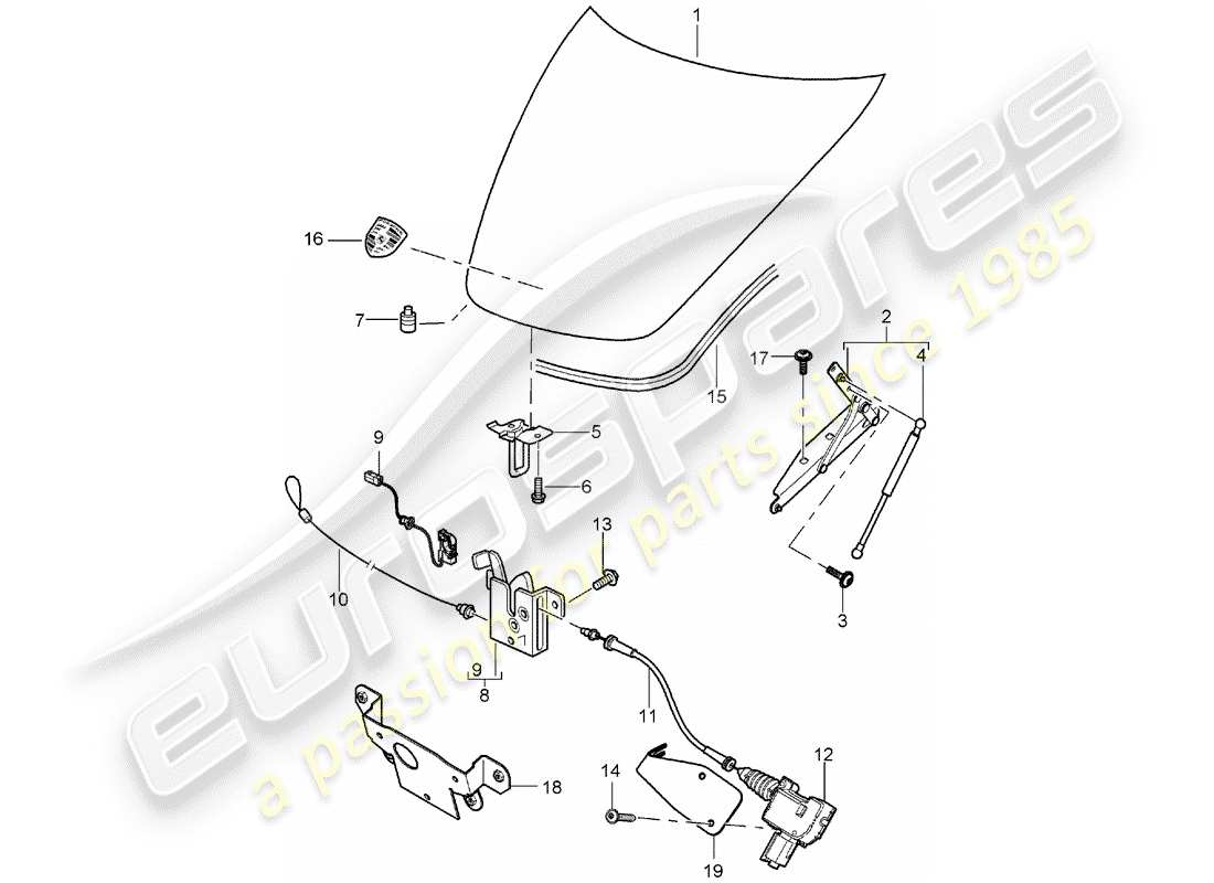 a part diagram from the porsche carrera gt parts catalogue