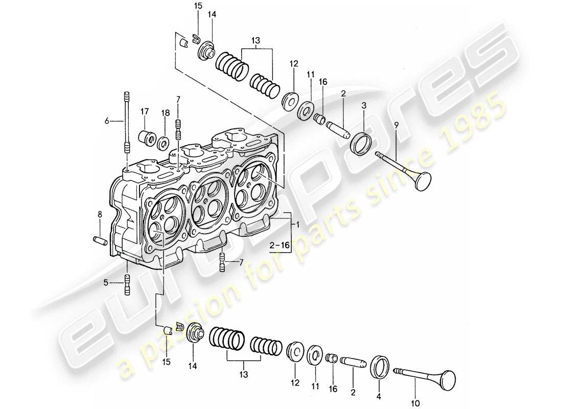 a part diagram from the porsche 959 parts catalogue