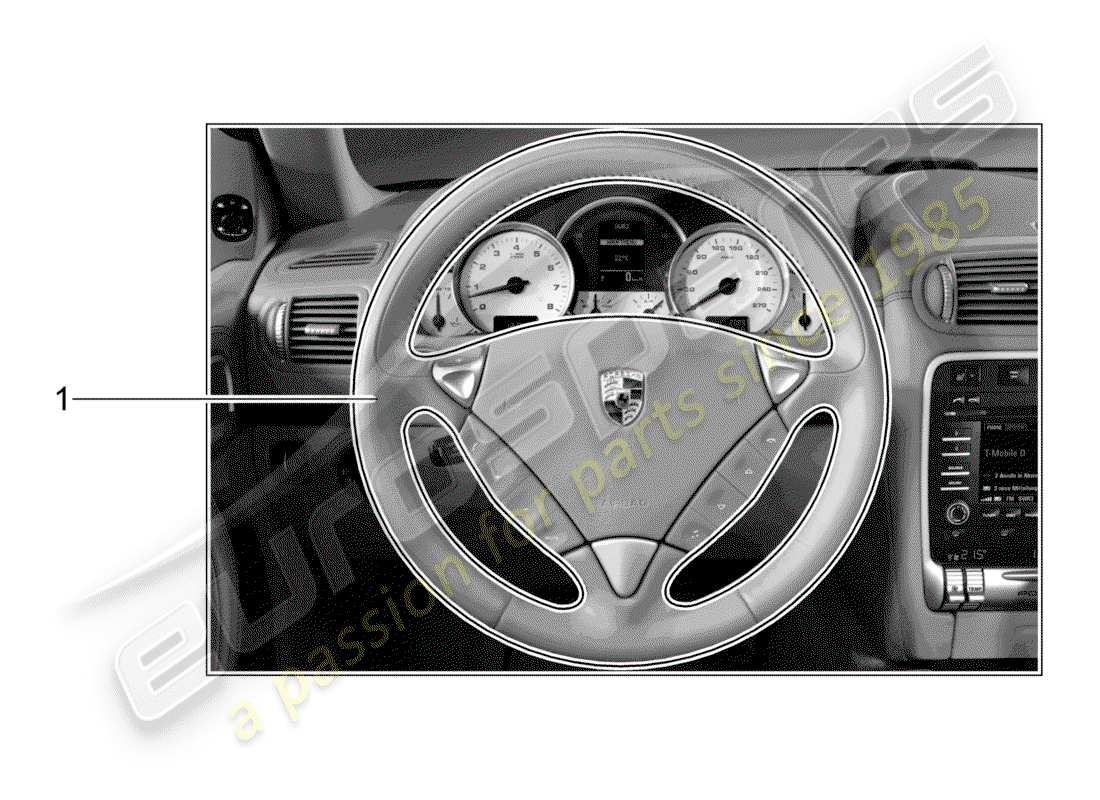 a part diagram from the porsche tequipment cayenne (2017) parts catalogue