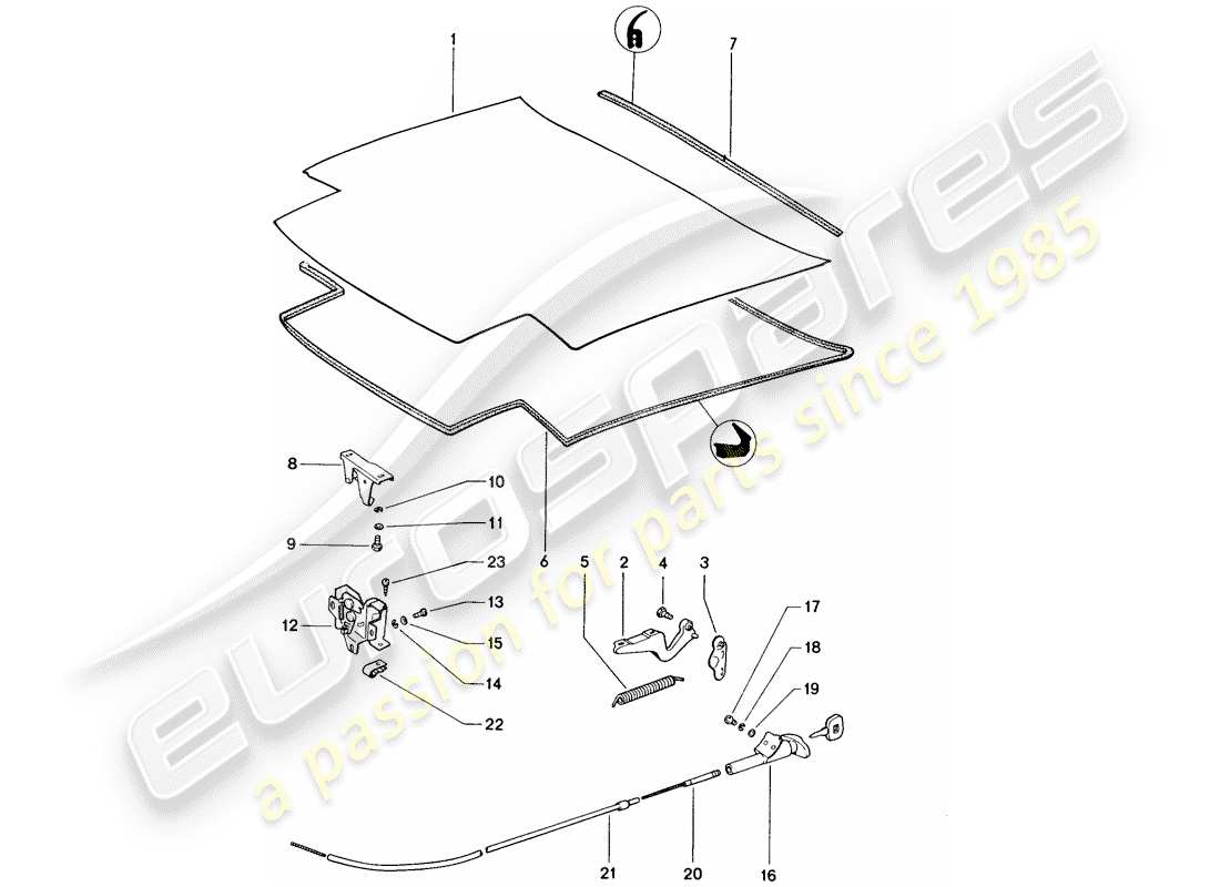 a part diagram from the porsche 914 parts catalogue