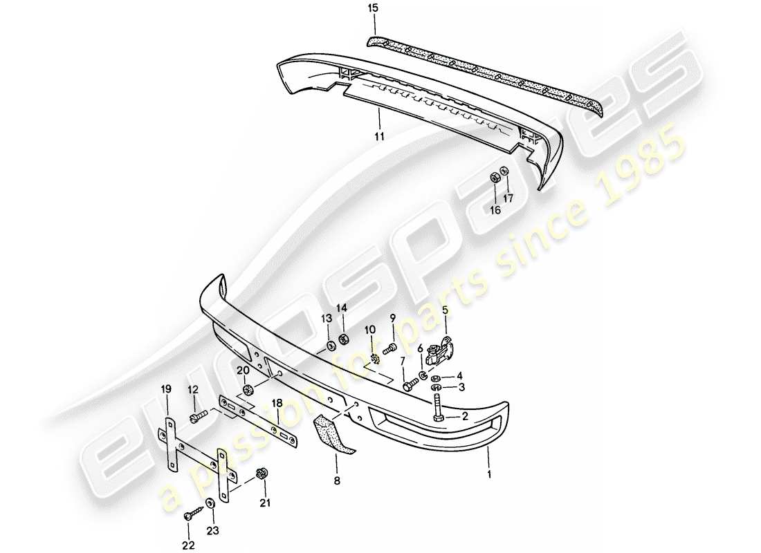 a part diagram from the porsche 924 parts catalogue