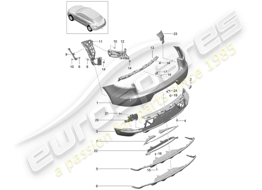 part diagram containing part number 95b807521p