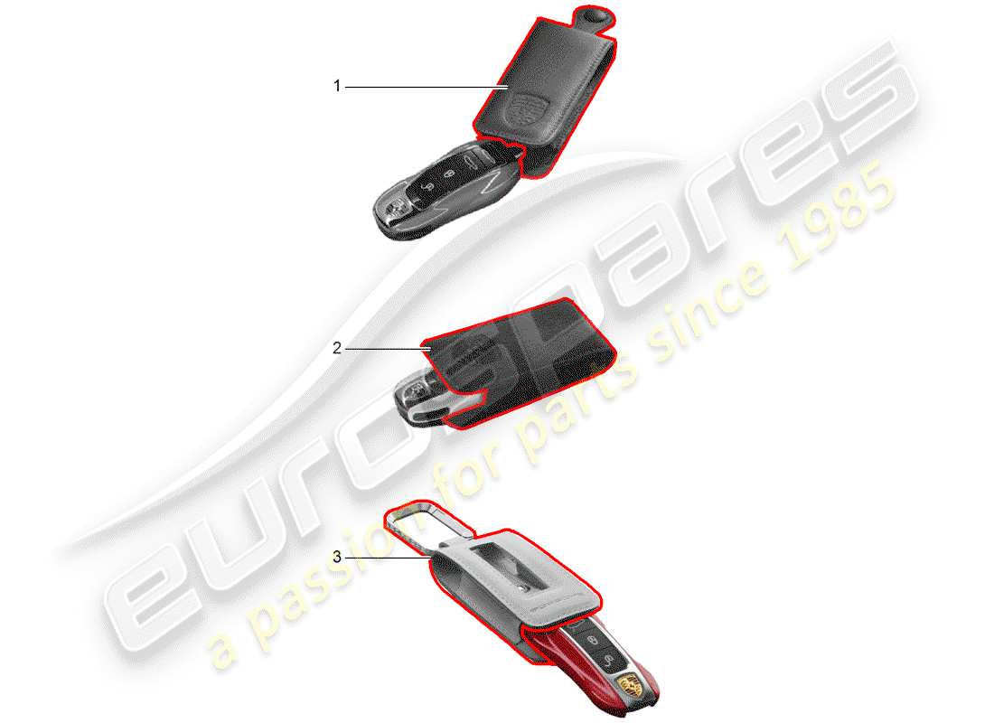 a part diagram from the porsche tequipment cayenne (2005) parts catalogue