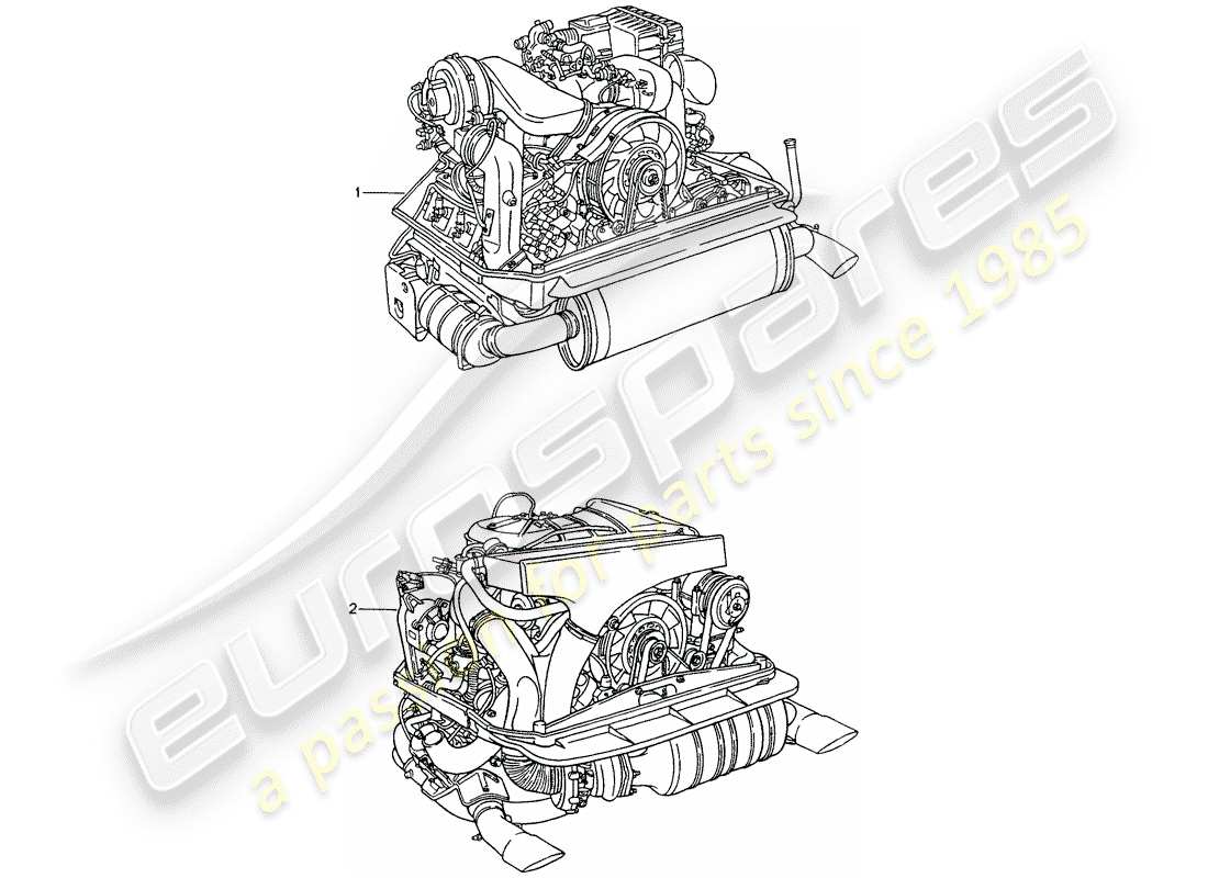 a part diagram from the porsche 964 parts catalogue