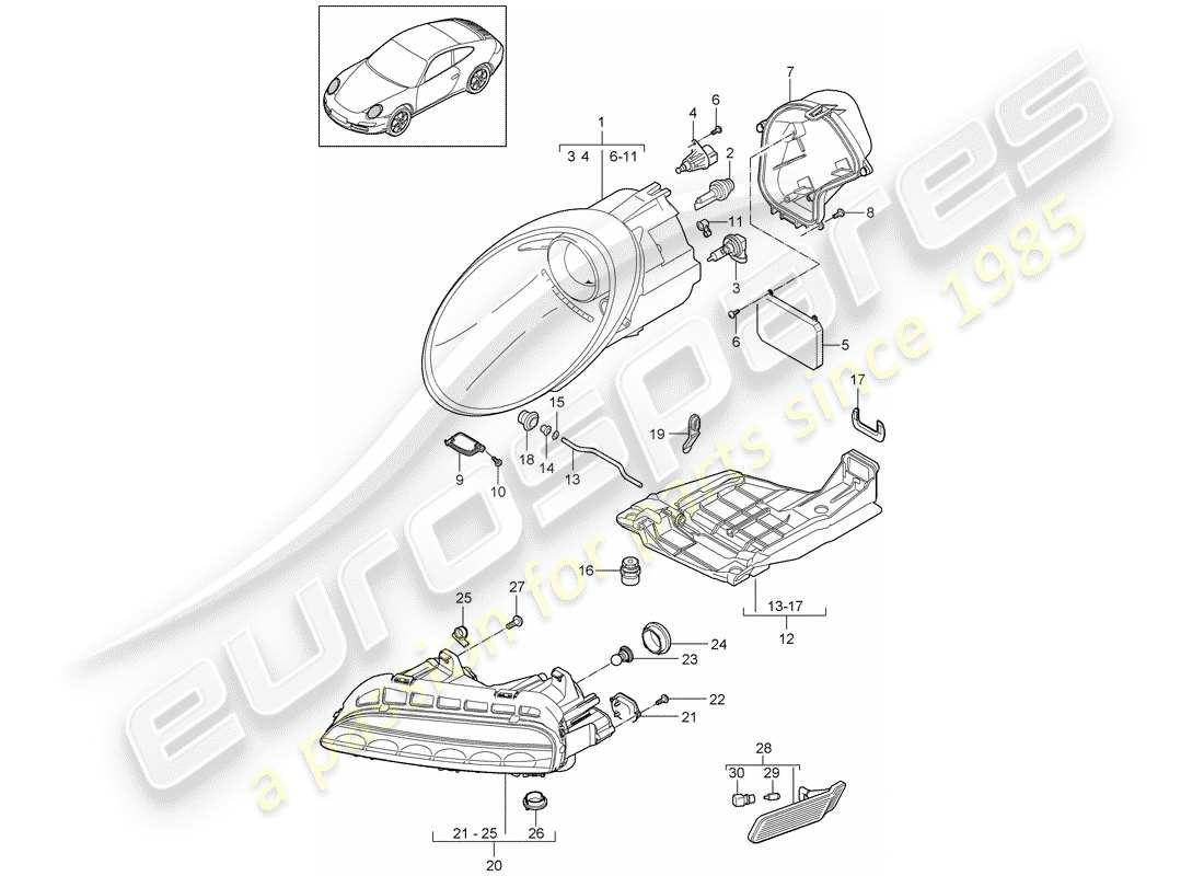 part diagram containing part number 99763108302