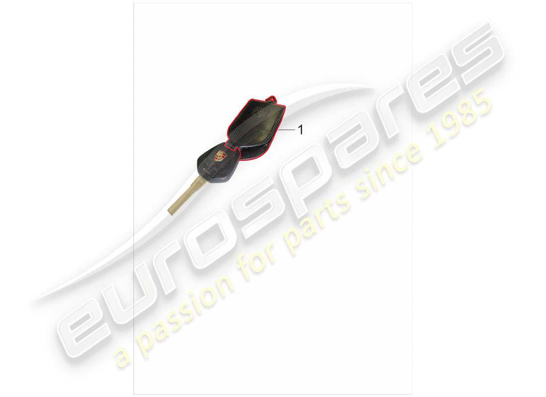 a part diagram from the porsche classic accessories (2020) parts catalogue