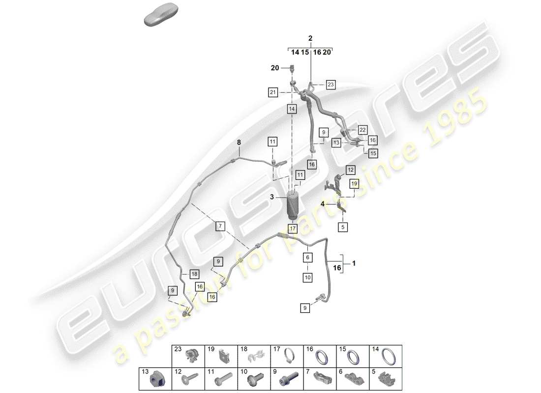 part diagram containing part number 99970766040