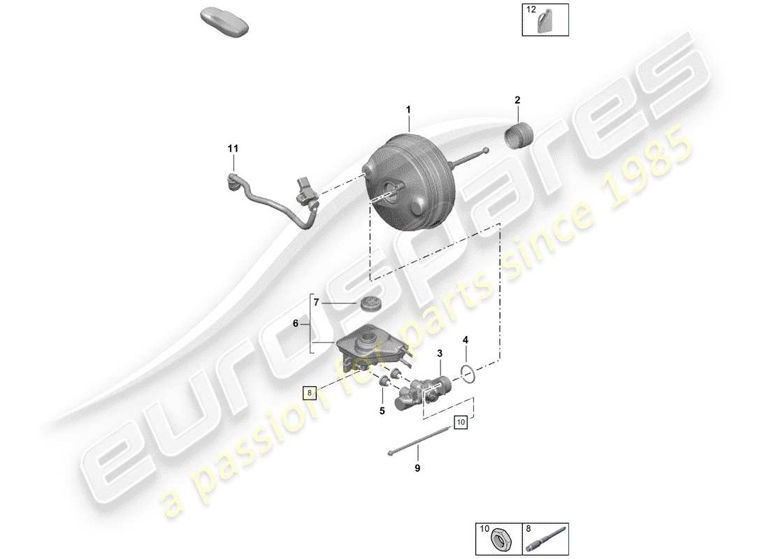 a part diagram from the porsche boxster parts catalogue