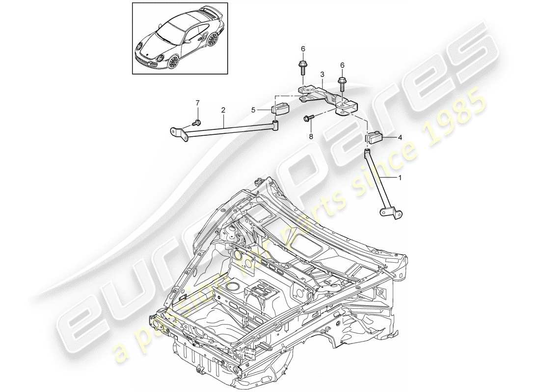 a part diagram from the porsche 997 parts catalogue