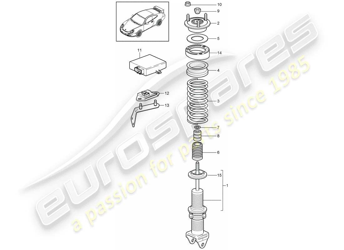 a part diagram from the porsche 997 parts catalogue