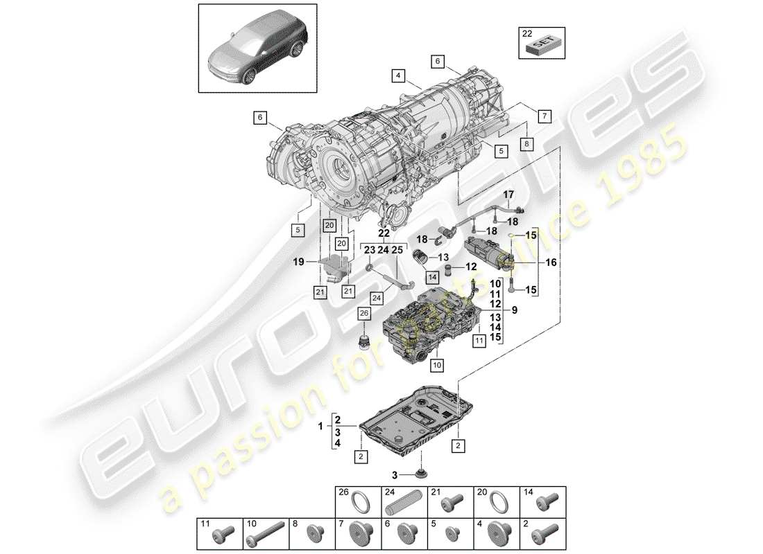 part diagram containing part number pab321281