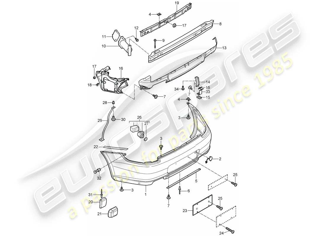 part diagram containing part number 99750564100