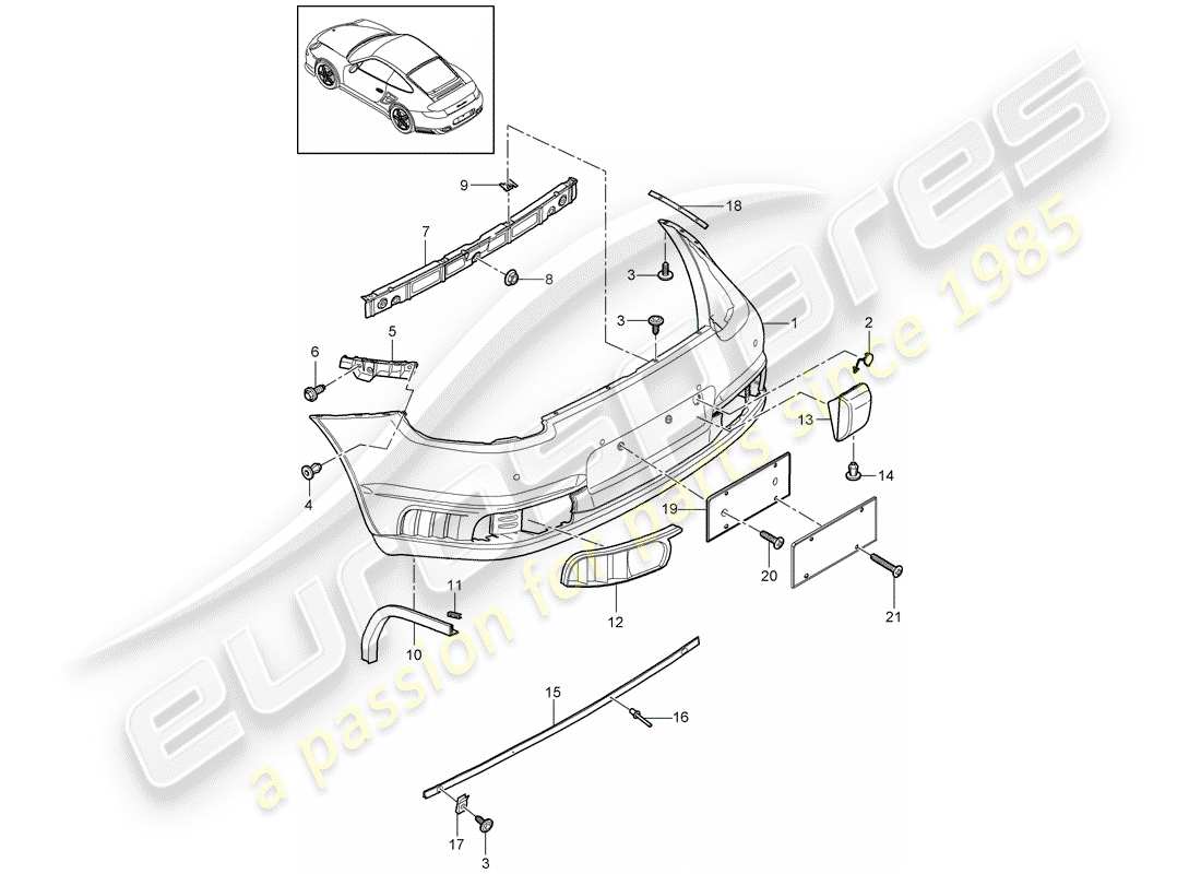 part diagram containing part number 99750580303