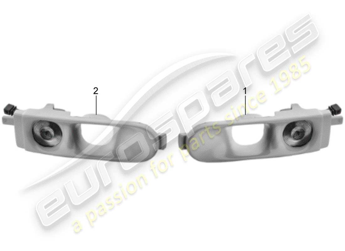 a part diagram from the porsche classic accessories (1981) parts catalogue