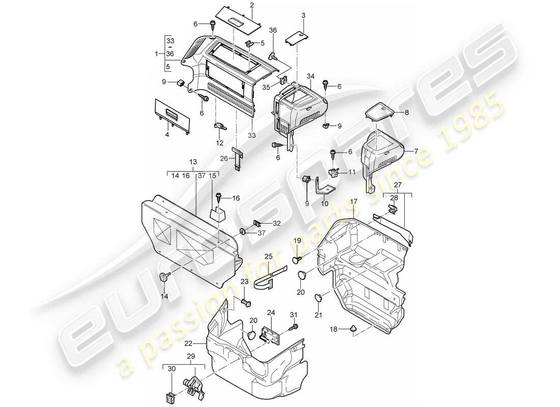 part diagram containing part number 99755105106