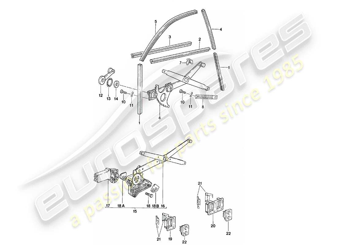 a part diagram from the porsche 924 parts catalogue