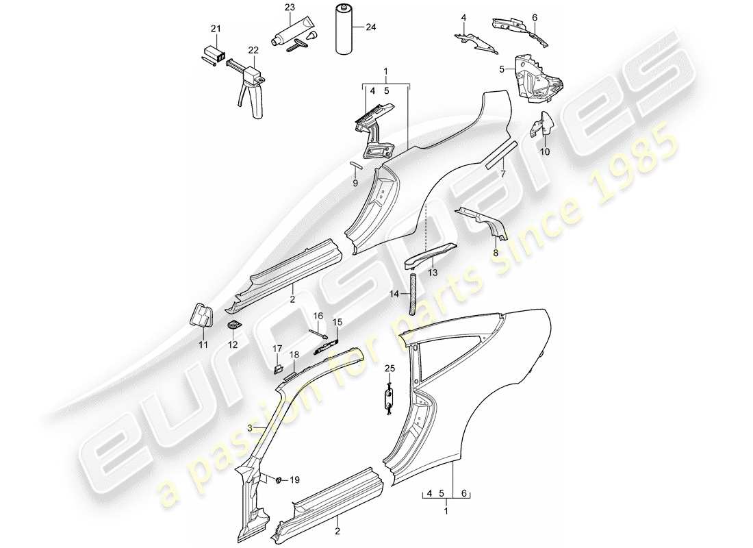 part diagram containing part number 99750396108