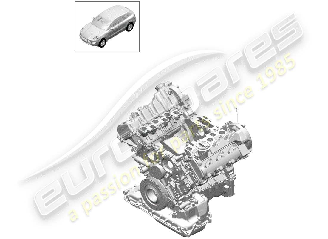 a part diagram from the porsche macan parts catalogue