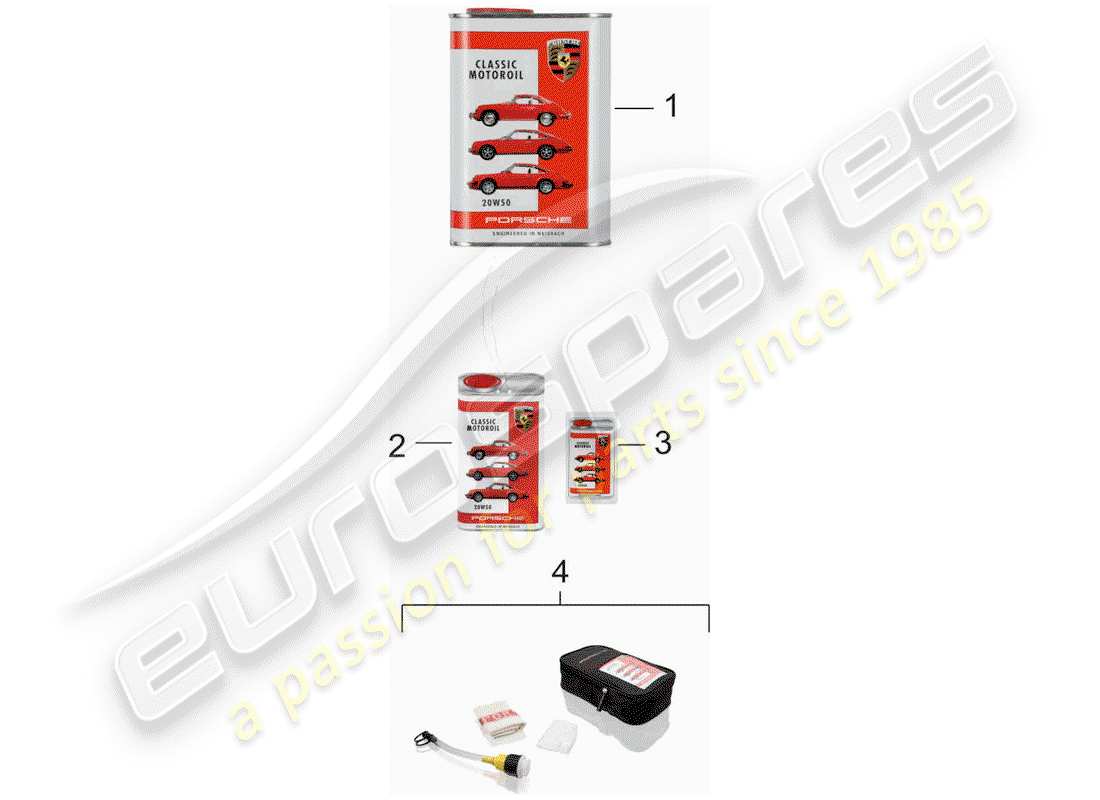 a part diagram from the porsche 911 parts catalogue