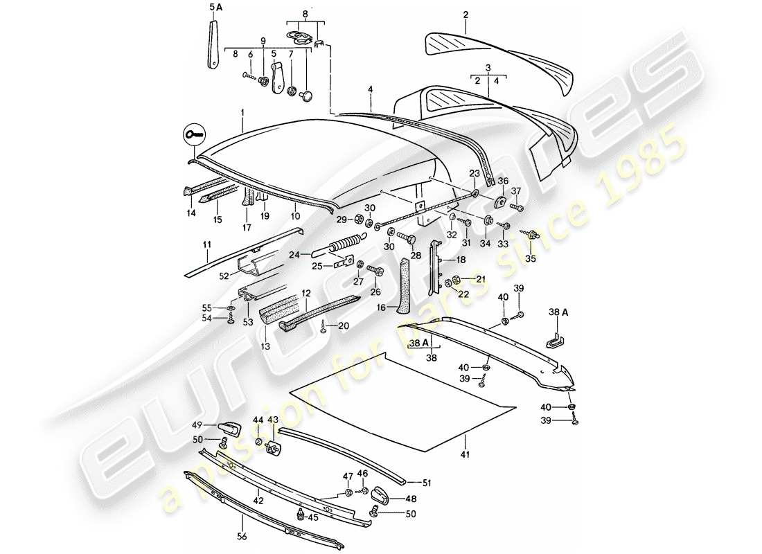 a part diagram from the porsche 911 parts catalogue