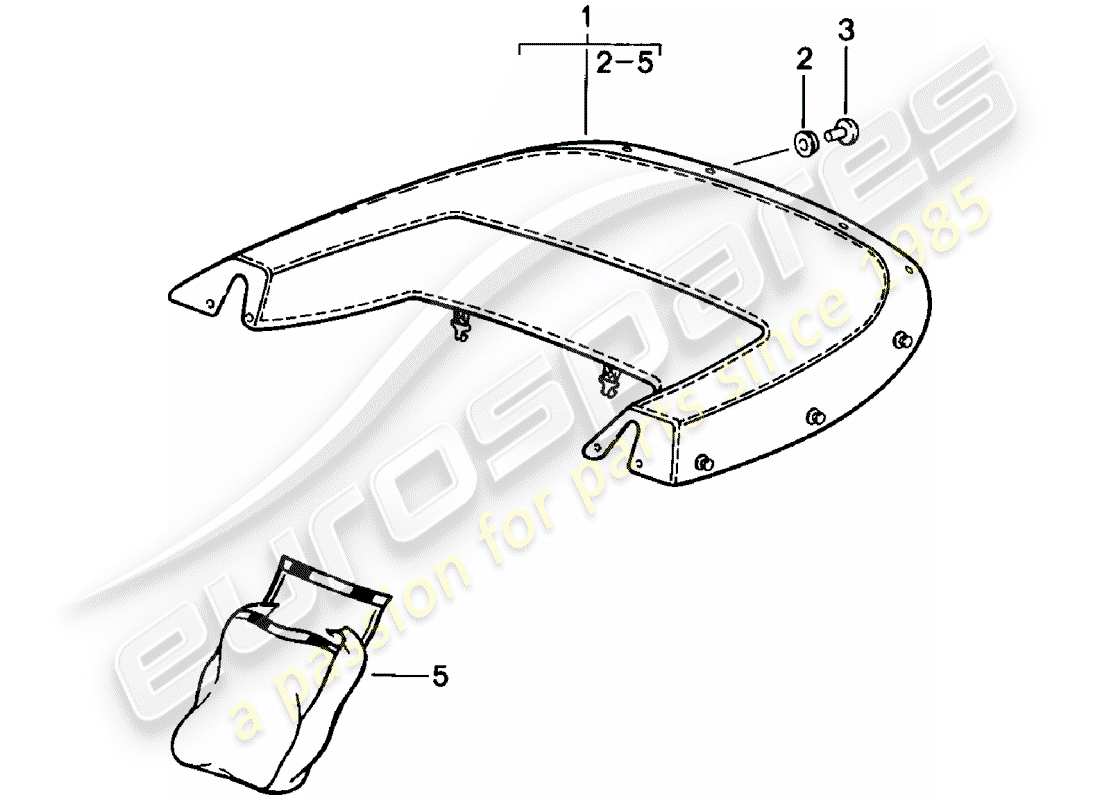 a part diagram from the porsche 911 parts catalogue