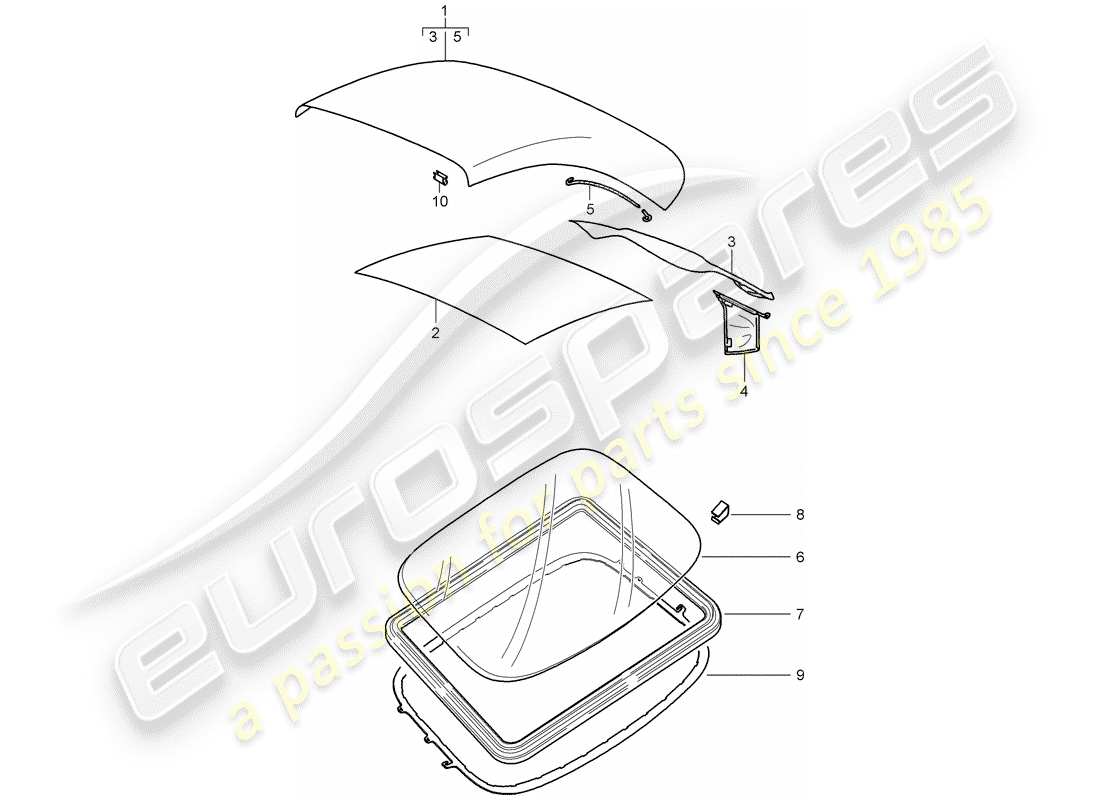 a part diagram from the porsche 997 parts catalogue