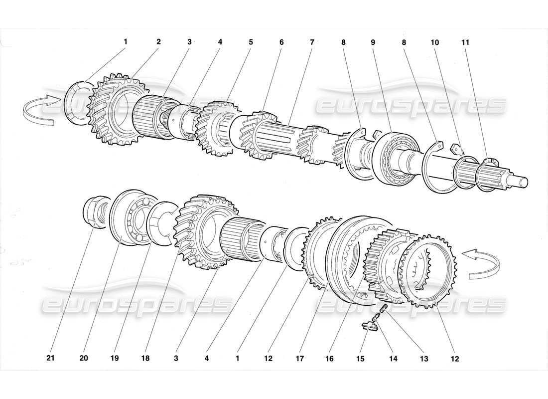 VIEW PARTS DIAGRAMS FROM THE LAMBORGHINI DIABLO PARTS CATALOGUE a part diagram from the lamborghini diablo parts catalogue