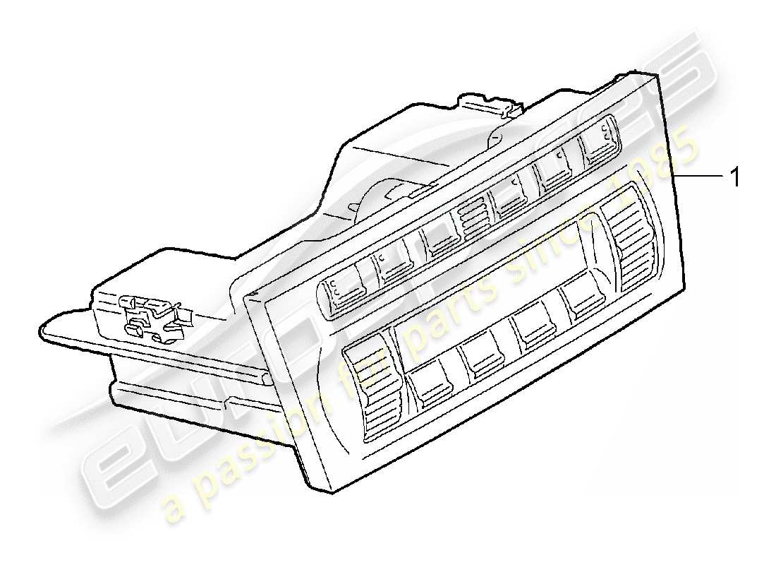 porsche 997 (2008) control switch part diagram