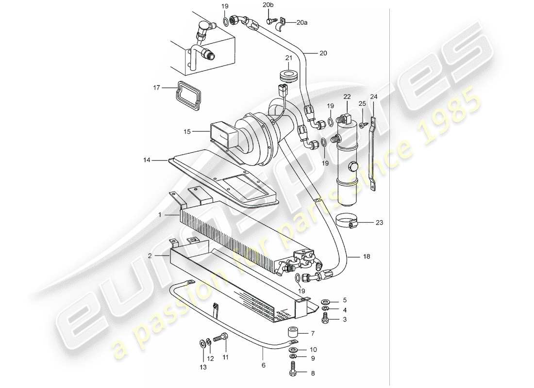 porsche 911 (1989) capacitor - lines - accessories and others part diagram