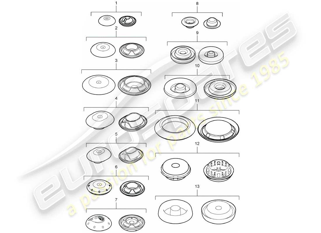 porsche cayenne e2 (2013) plug part diagram