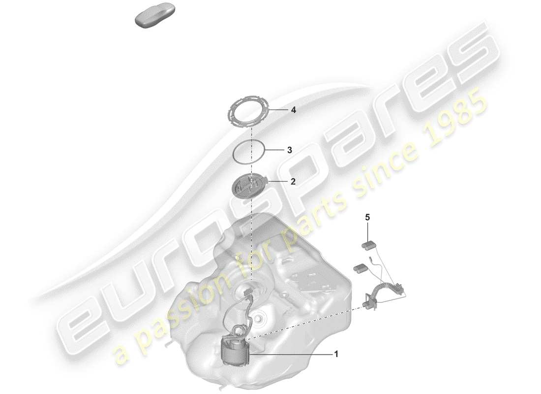 porsche 2019 fuel pump part diagram