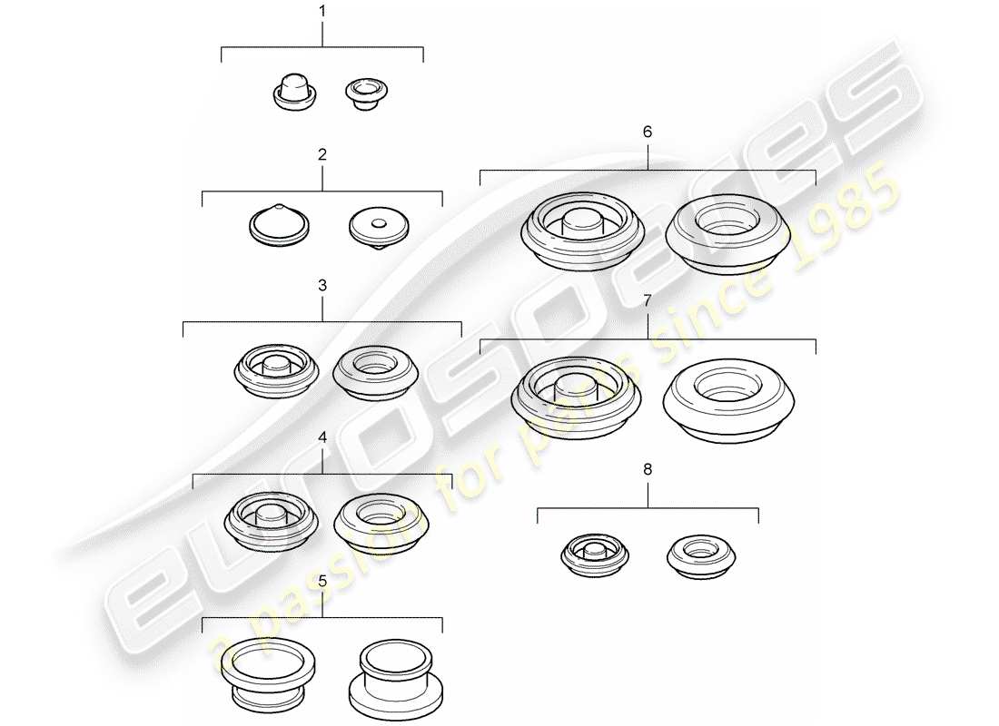 porsche boxster 987 (2006) plug parts diagram