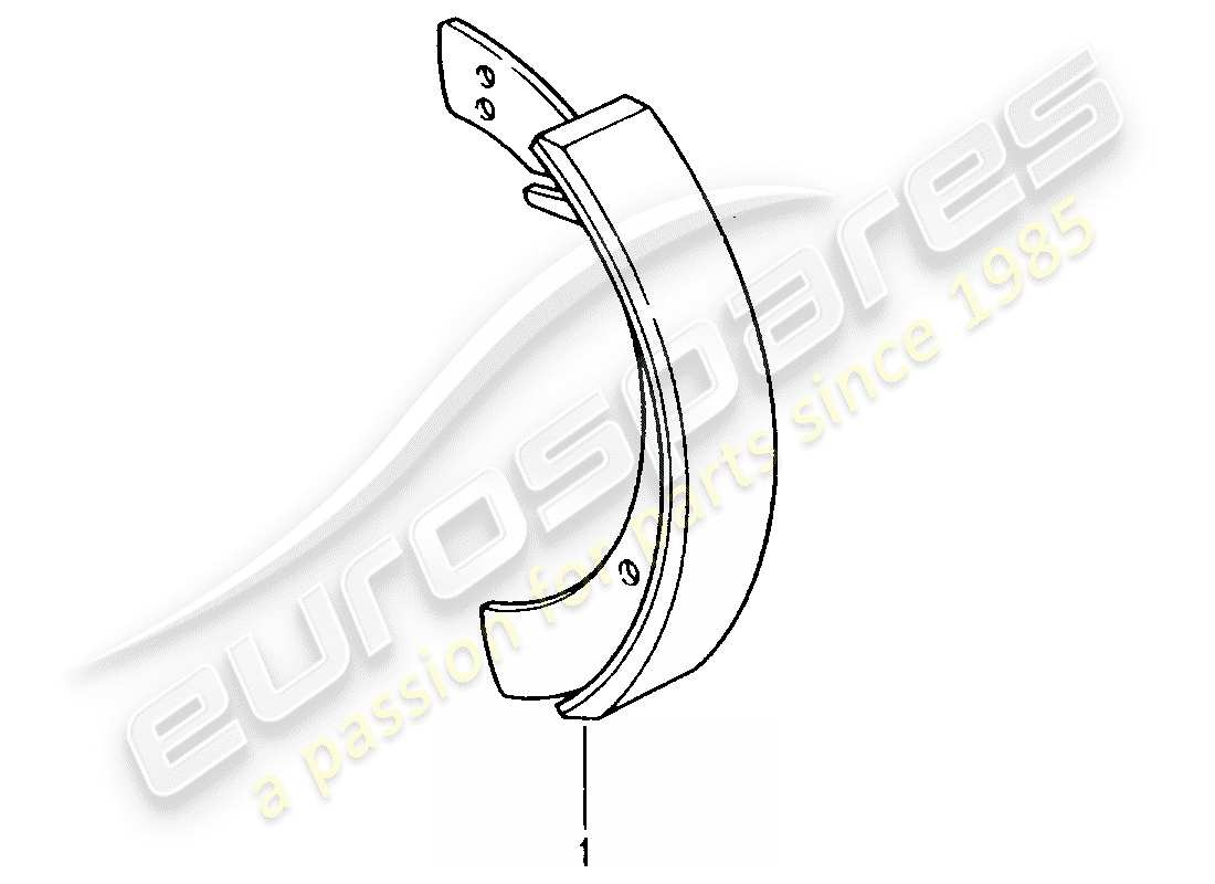 porsche replacement catalogue (1967) brake shoe part diagram