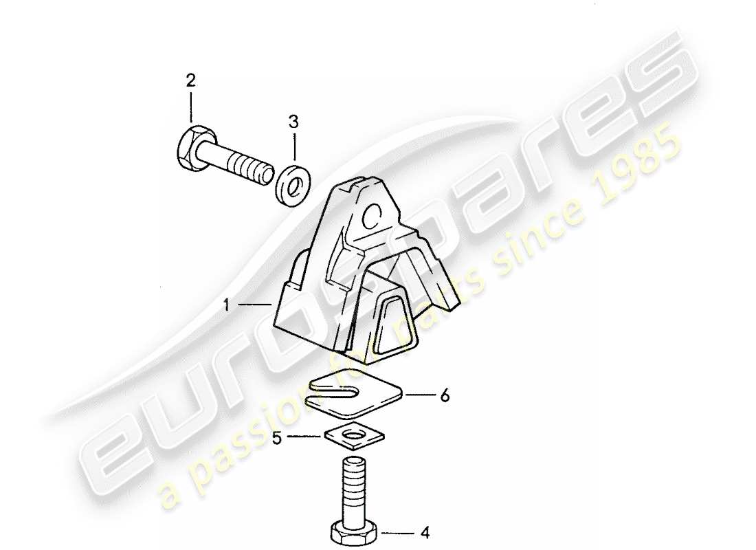 porsche 928 (1991) automatic transmission - transmission suspension parts diagram